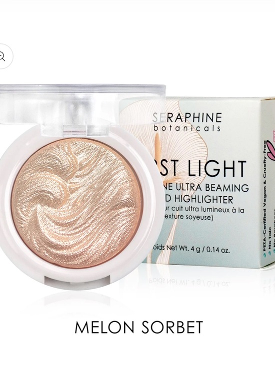 Seraphine Botanicals Other - SERAPHINE First Light - Superfine Ultra Beaming Highlighter in Melon Sorbet 3g